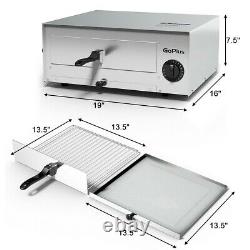 Pizza Cooker Countertop Oven Home-Commercial Use Auto Timer Stainless Steel Pan