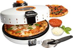 Pizza Maker- Electric Rotating 12 Inch Non-Stick Calzone Cooker Countertop Piz