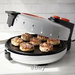 Pizza Maker- Electric Rotating 12 Inch Non-stick Calzone Cooker Countertop