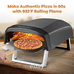 Pizza Oven, 13 inch Pizza 13 inch Black Outdoor Pizza Oven with Accessories