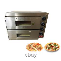 Pizza Oven Countertop Convection Oven with Pizza Stone Stainless Steel 3000W
