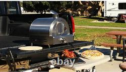 Pizza Oven In Silver Stainless Steel Countertop Propane