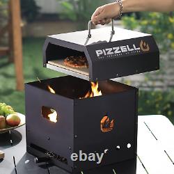 Pizza Oven Kit 4 in 1 Multipurpose, Portable Grill Top Pizza Oven for Gas, Wood