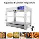 Pizza Warmer Commercial Food Warmer Display 2-Tier Electric Countertop 750W