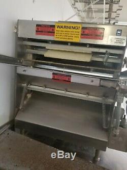 Pizza bench dough roller machine