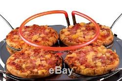 Pizzarette 4 Person Countertop Mini Pizza Oven Tabletop in Terracotta Dome Stone