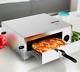 Portable Pizza Oven pro stainless steel indoor electric cooking chef cooker gray