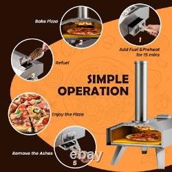 Portable Stainless Steel Outdoor Pizza Oven with 12 Inch Pizza Stone