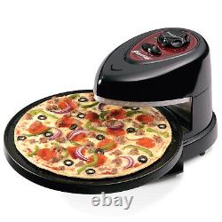 Presto Pizzazz Plus Rotating Pizza Oven 1235 Watts Built-In Timer Non Stick Pan