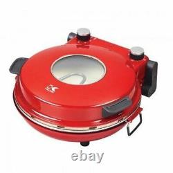 Red High Heat Stone Pizza Oven