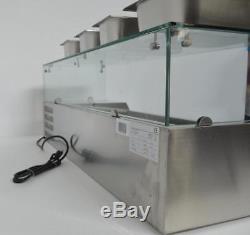 Restaurant Refrigerated Countertop Sandwich Salad Pizza Prep table 304Stainless