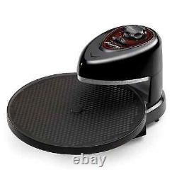 Rotating Pizza Oven Cooker Counter Top Open Oven Design Auto Shut Off Timer Blk