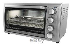 Rotisserie Convection Oven Countertop Fast Cooking Broil Chicken Ham Bake Pizza