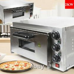 SALE! 2KW Electric Pizza Maker Single Deck Stainless Steel Pizza Oven damaged
