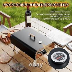 SLSY Pizza Oven Outdoor, 16 Gas & Wood Outdoor Pizza Ovens Rotating 3-Layer Oven