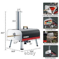SLSY Pizza Oven, Pizza Maker for 13 Pizza, Wood Pellet Fired 16 Pizza Cooker