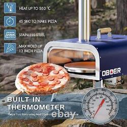 SLSY Portable Pizza Oven 13, Multi-Fuel Pizza Oven 16 Propane Wood Fired & Gas