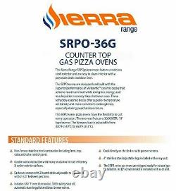 Sierra Range SRPO-36G Countertop Gas Pizza Oven with Ceramic Decks