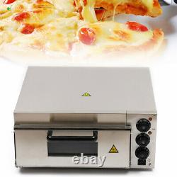 Single Deck Electric 2 KW Pizza Oven Ceramic Stone Toaster Bread Baking Machine