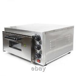 Stainless Electric Pizza Oven Bread Making Machine Fire Stone Toaster HOT SALE