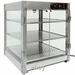 Stainless Steel Commercial Countertop Pizza Food Warmer Display Case