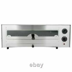 Stainless Steel Countertop Oven with Adjustable Thermostatic Control & Glass Front