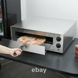 Stainless Steel Electric Countertop Pizza Oven withAdjustable Thermostatic Control