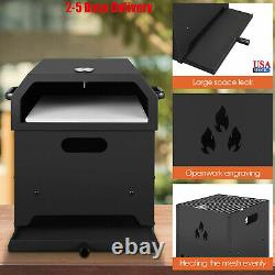 TTLIFE 4 IN 1 Wood Fired Pizza Oven Outdoor Ovens Fire Pit Counter Top Oven