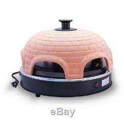 Terracotta Dome 1000 W Countertop Pizza Oven with Dual Heating Elements Classic