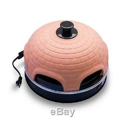Terracotta Dome 1000 W Countertop Pizza Oven with Dual Heating Elements Classic