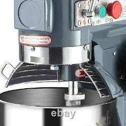Towallmark 15Qt Commercial Dough Food Mixer 600W Stainless Steel Pizza Bakery
