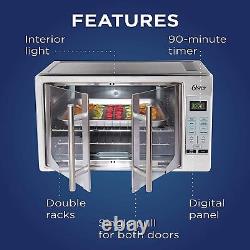 USED Oster French Door Digital Turbo Convection Countertop Oven Stainless Steel