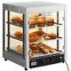 VEVOR 3-Tier Commercial Food Warmer Countertop Pizza Cabinet with Water Tray