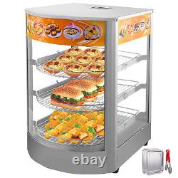 VEVOR Commercial Food Warmer Court Food Pizza Display Warmer Cabinet 14Glass