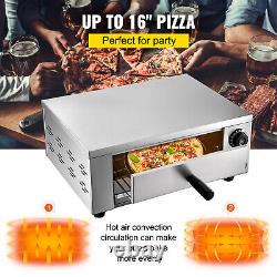 VEVOR Electric Pizza Oven 12 Commercial Pizza Oven 1450W Baking Stainless Steel