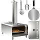 VEVOR Outdoor Pizza Oven Portable Pizza Oven Wood Pellet Fire Stainless Steel