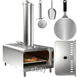 VEVOR Outdoors Portable Pizza Oven Pellet Grill Wood BBQ Smoker Food