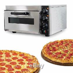 WYZworks 2 Electric Pizza Oven Dual Heat Conduction Toaster Stainless Steel 575°