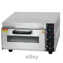 WYZworks Electric Pizza Oven Dual Heat Conduction Toaster Stainless Steel 575°