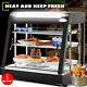 Warmer Food Pizza Heated Display Case 3 Tiers Cabinet Countertop Commercial USA