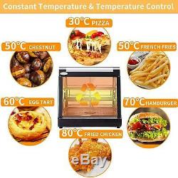 Warmer Food Pizza Heated Display Case 3 Tiers Cabinet Countertop Commercial USA