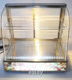 Warmer Pizza Food Heated Display Case Cabinet Countertop Commercial USA Premium