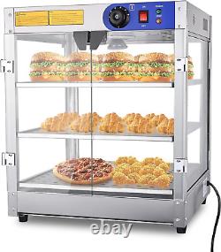 Wechef 3-Tier Commercial Food Warmer Display Pizza Warmer Countertop Pastry Warm