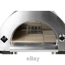 Wood-Burning Pizza Oven and Cart + Cover Rustic cooking with restaurant-quality